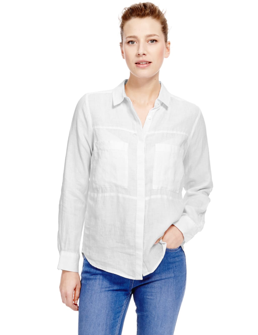 Pure Linen Long Sleeve Shirt 1 of 5