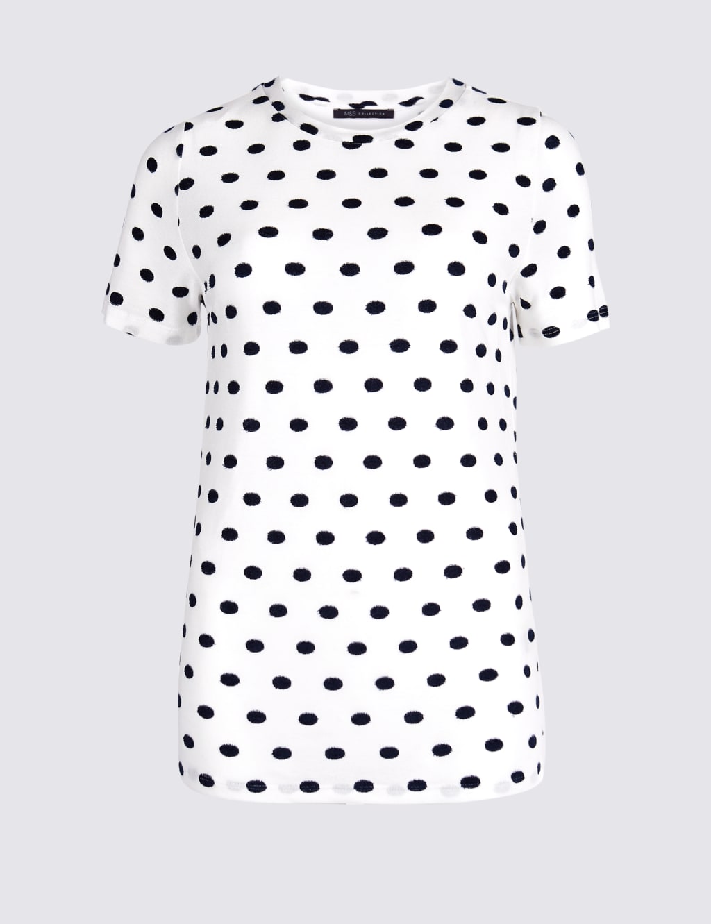 Spotted Round Neck Short Sleeve T-Shirt 2 of 4