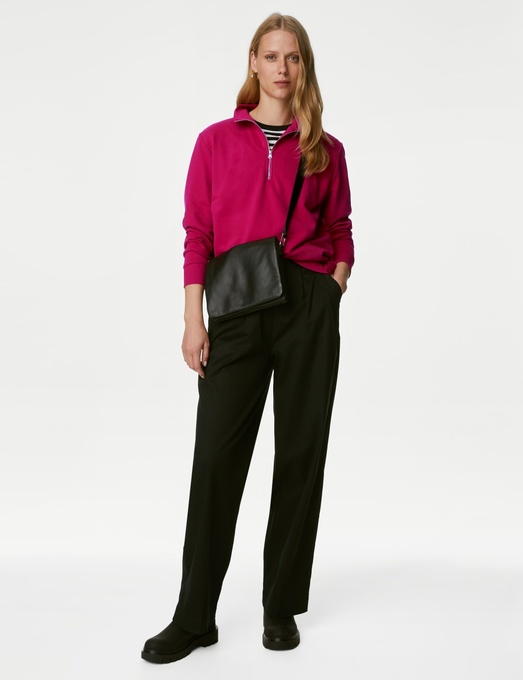 Cotton Rich Half Zip Sweatshirt 4 of 5