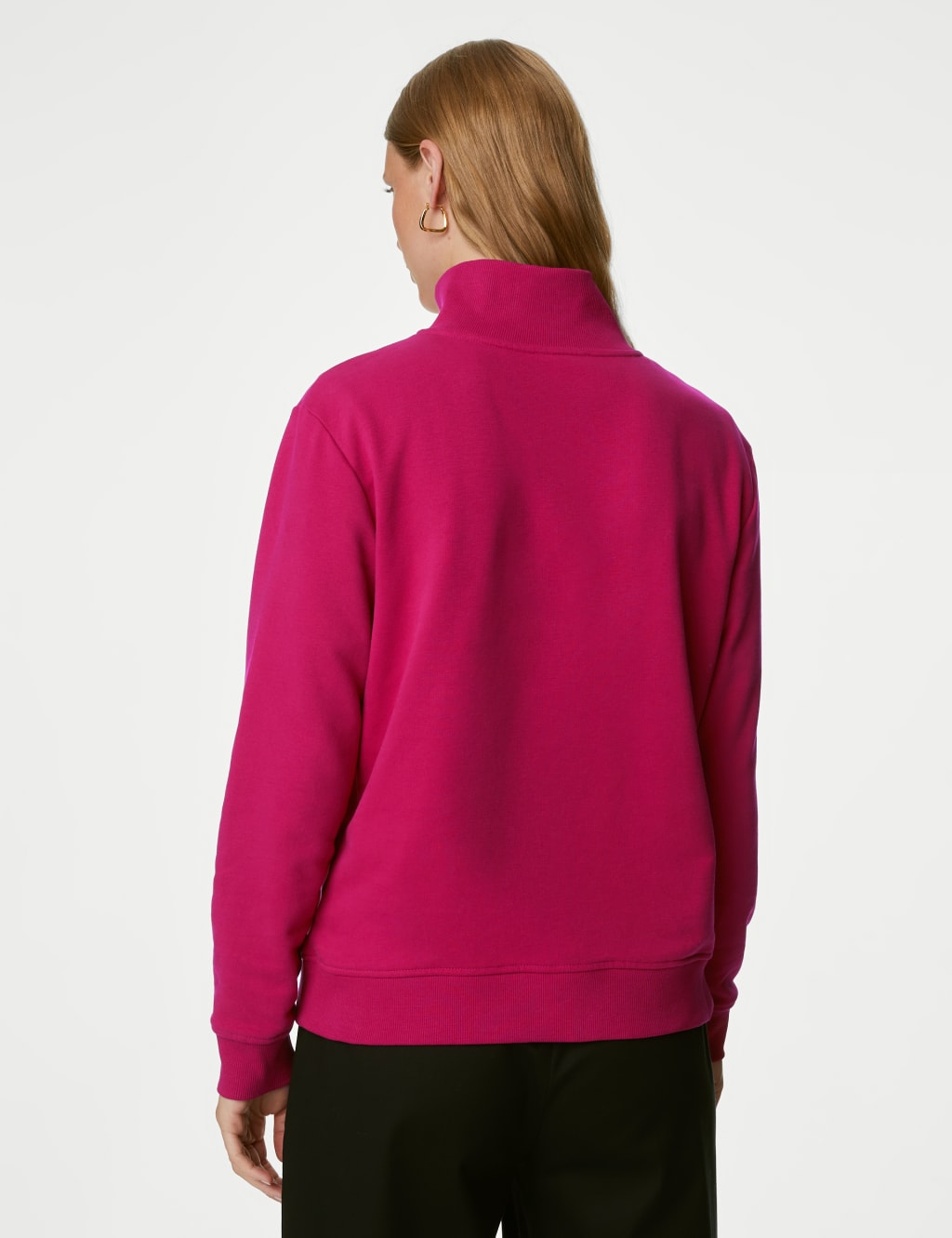 Cotton Rich Half Zip Sweatshirt 5 of 5