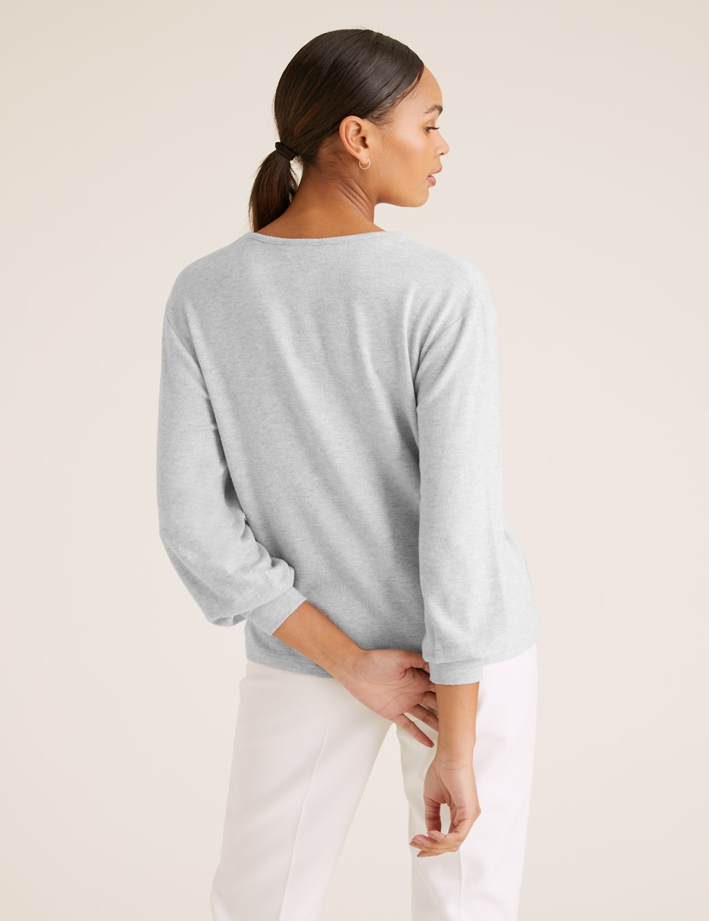 Sparkly V-Neck Long Sleeve Top 5 of 5