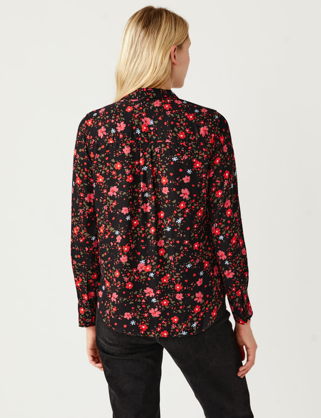 Printed Collared Long Sleeve Shirt 5 of 5