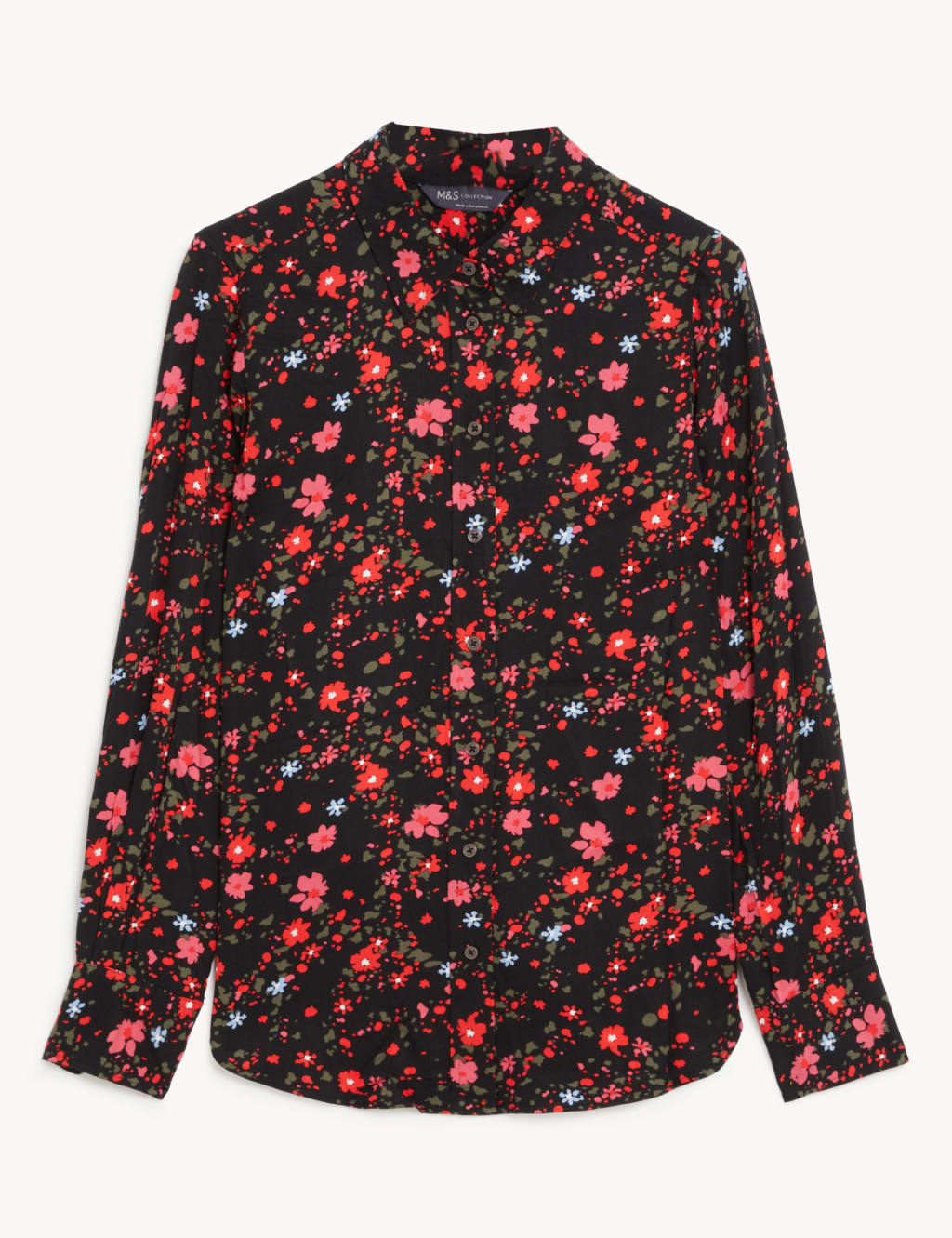 Printed Collared Long Sleeve Shirt 2 of 5