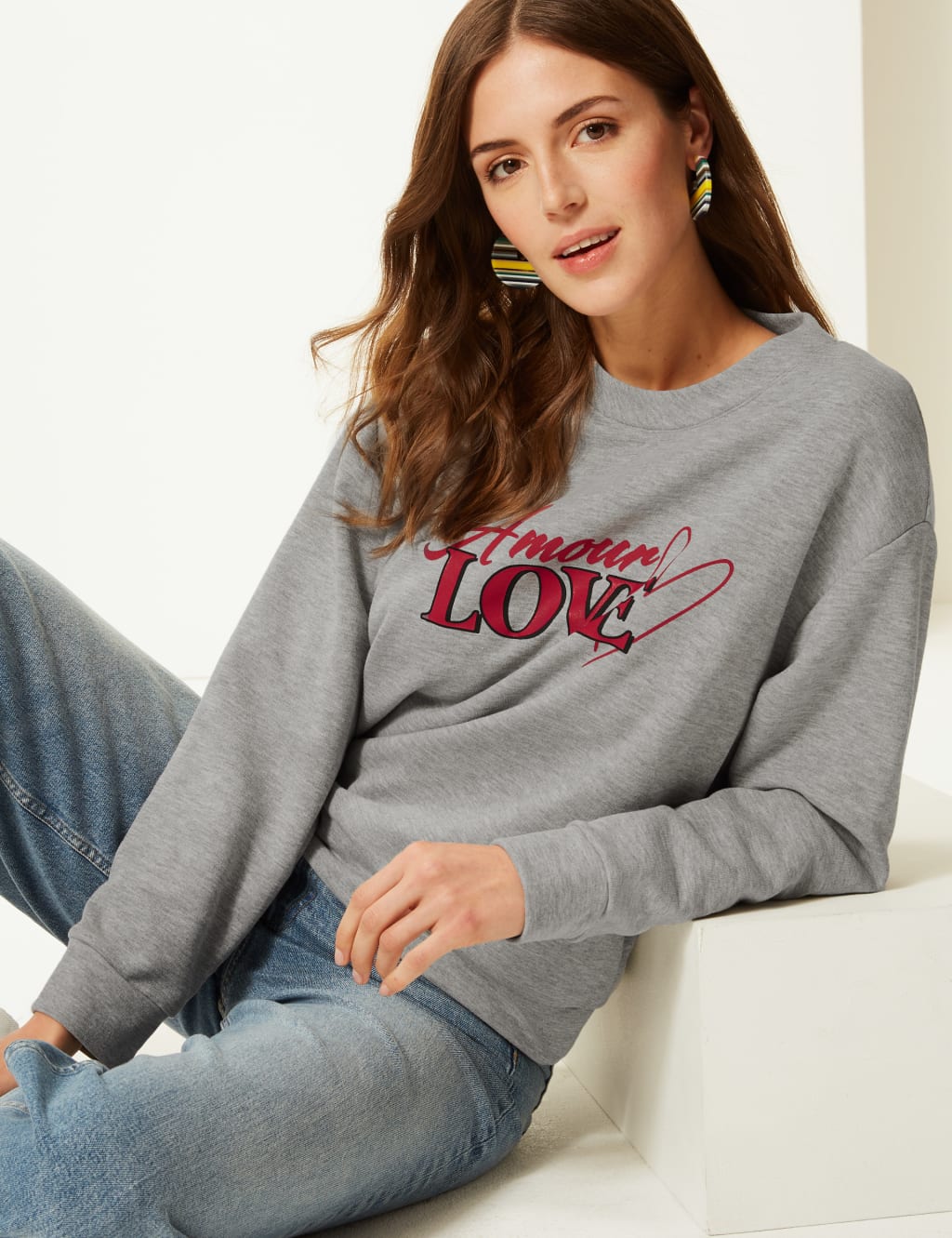 Women's roundneck sweatshirts best sale