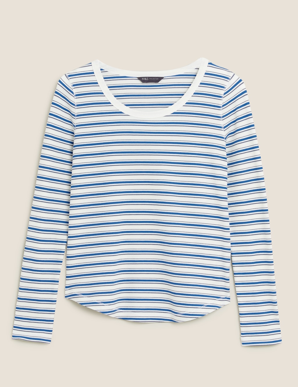 Cotton Striped Scoop Neck Top 2 of 6