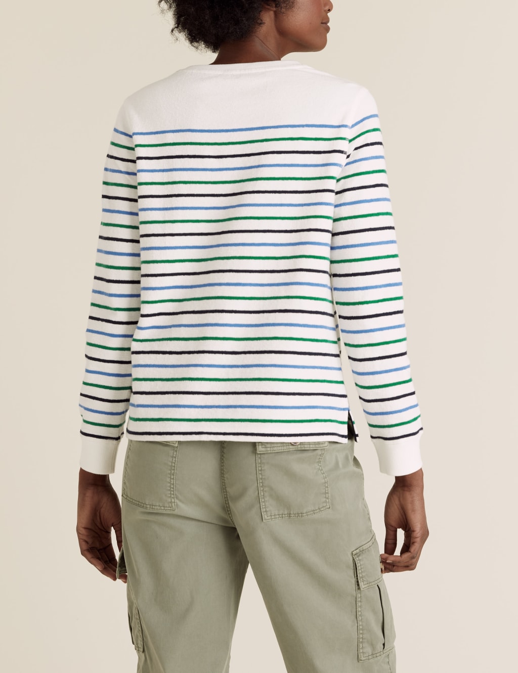 Pure Cotton Striped Crew Neck Top 5 of 6