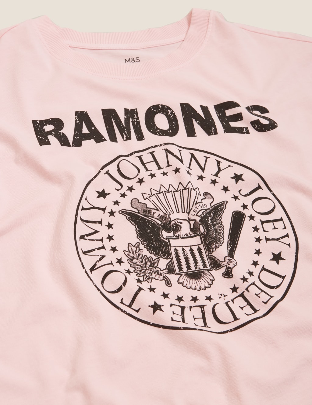 Pure Cotton Ramones Slogan T Shirt M S Collection M S