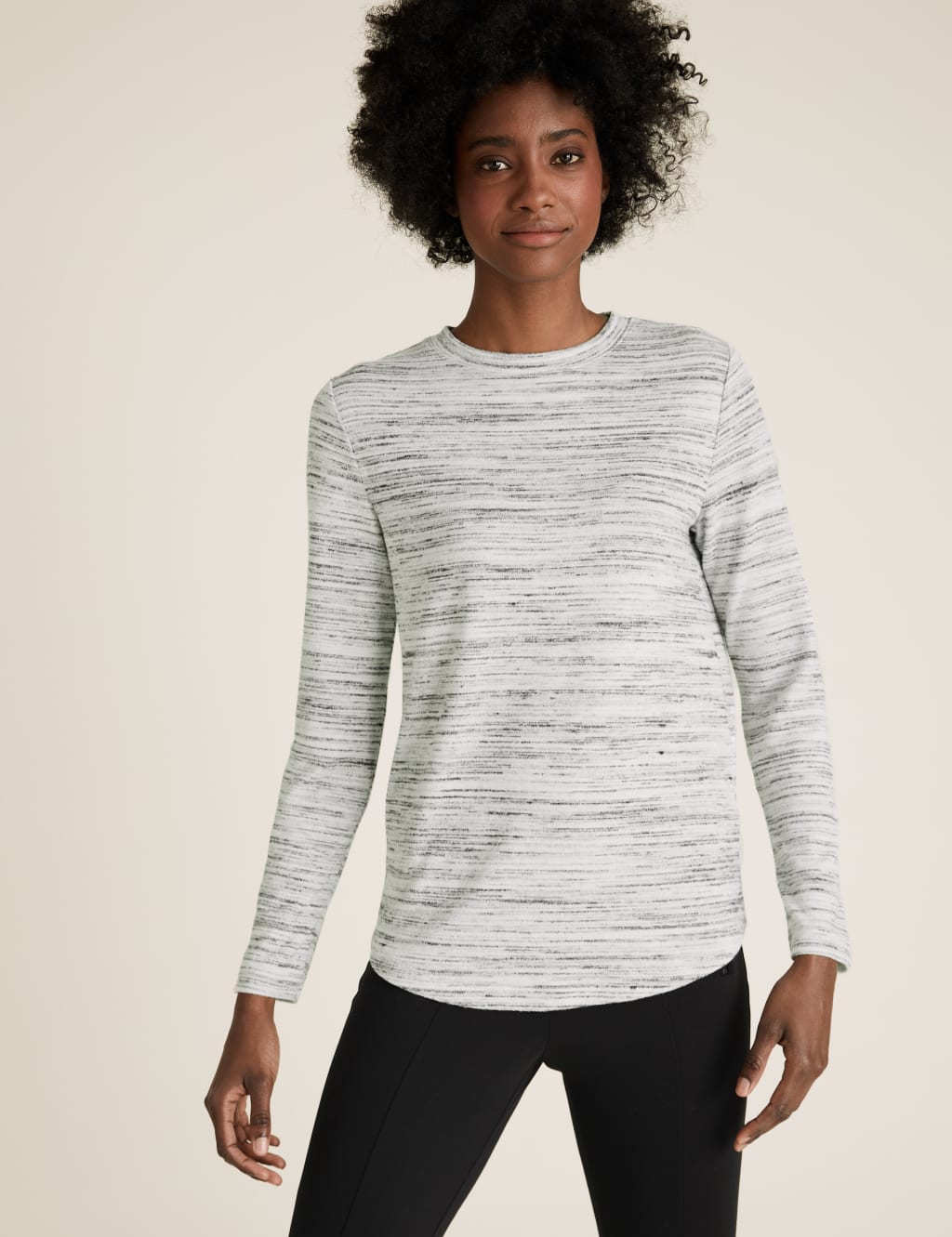 Soft Touch Space Dye Long Sleeve Tunic 3 of 4