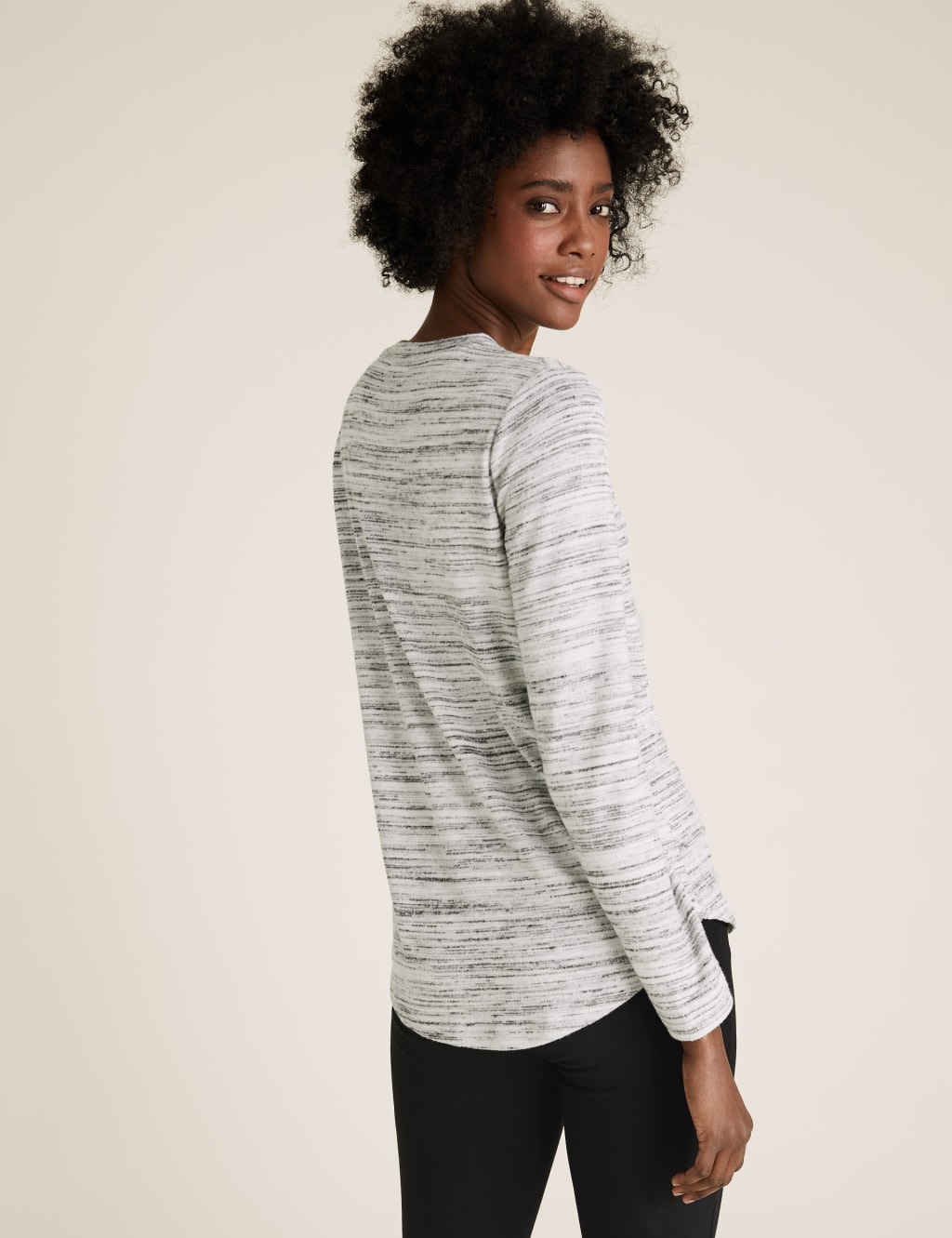 Soft Touch Space Dye Long Sleeve Tunic 4 of 4