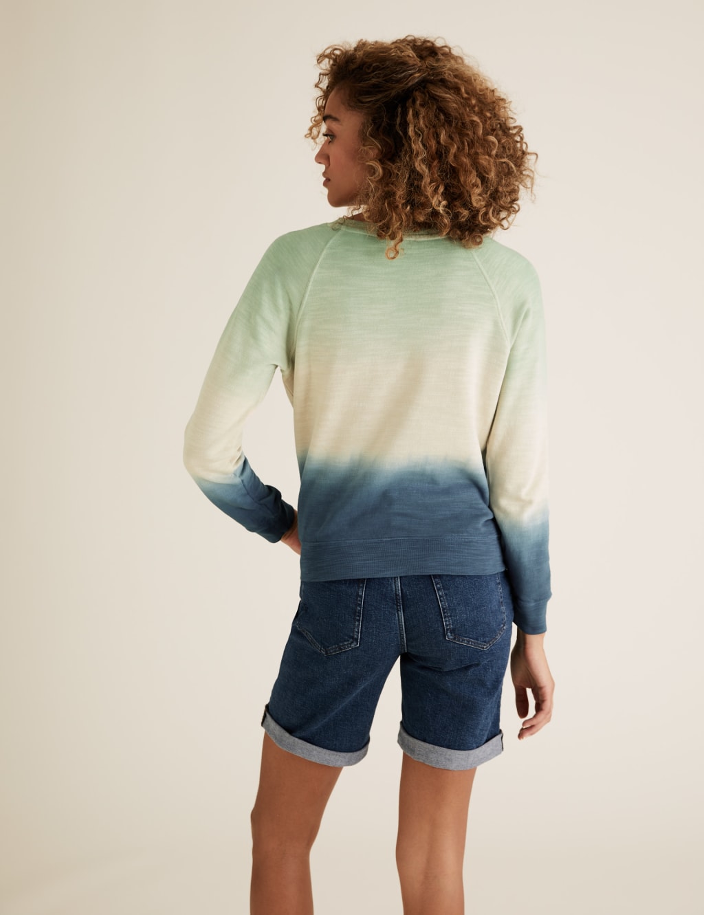 Pure Cotton Tie Dye Crew Neck Sweatshirt M S Collection M S