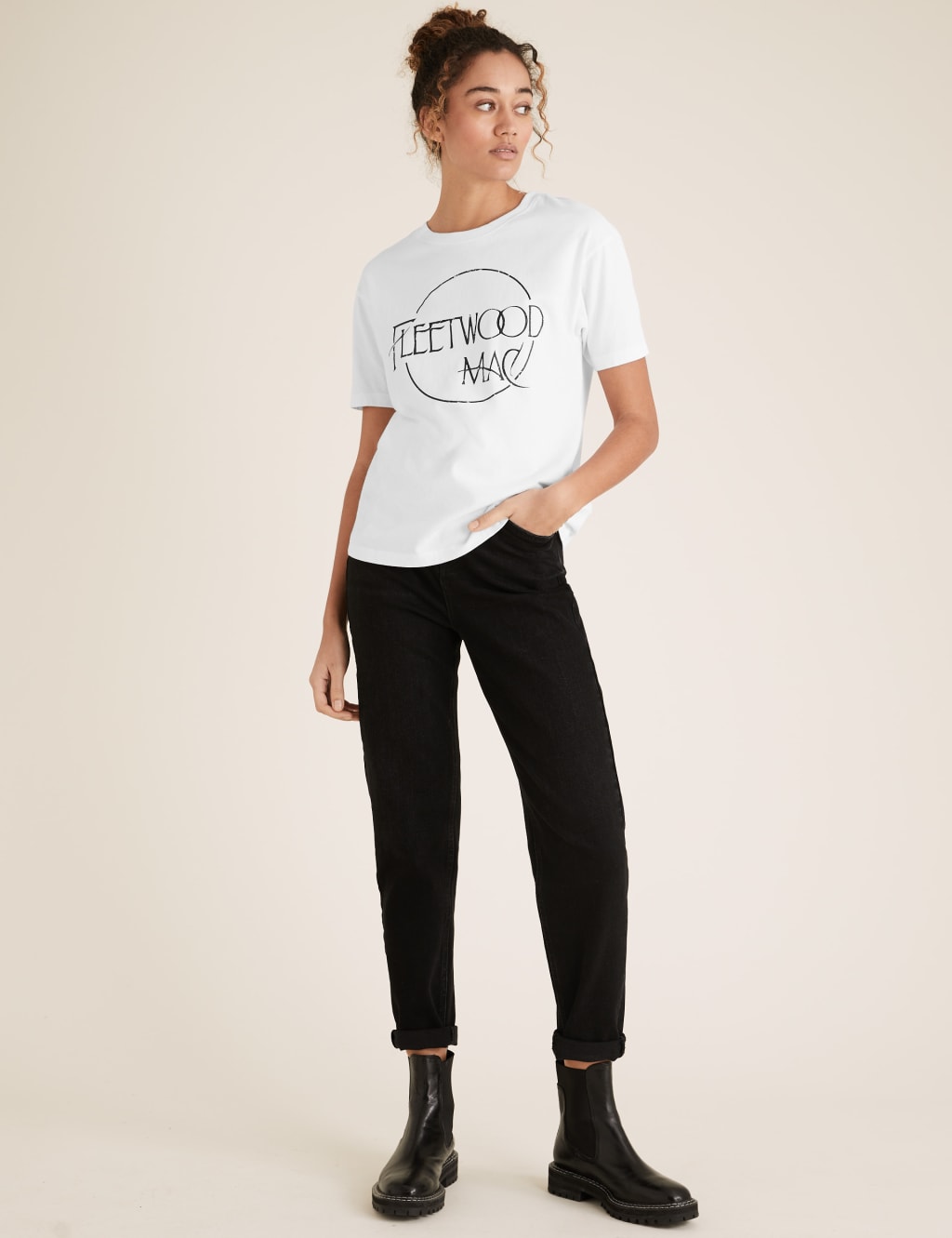 Pure Cotton Fleetwood Mac Slogan T-Shirt 6 of 7