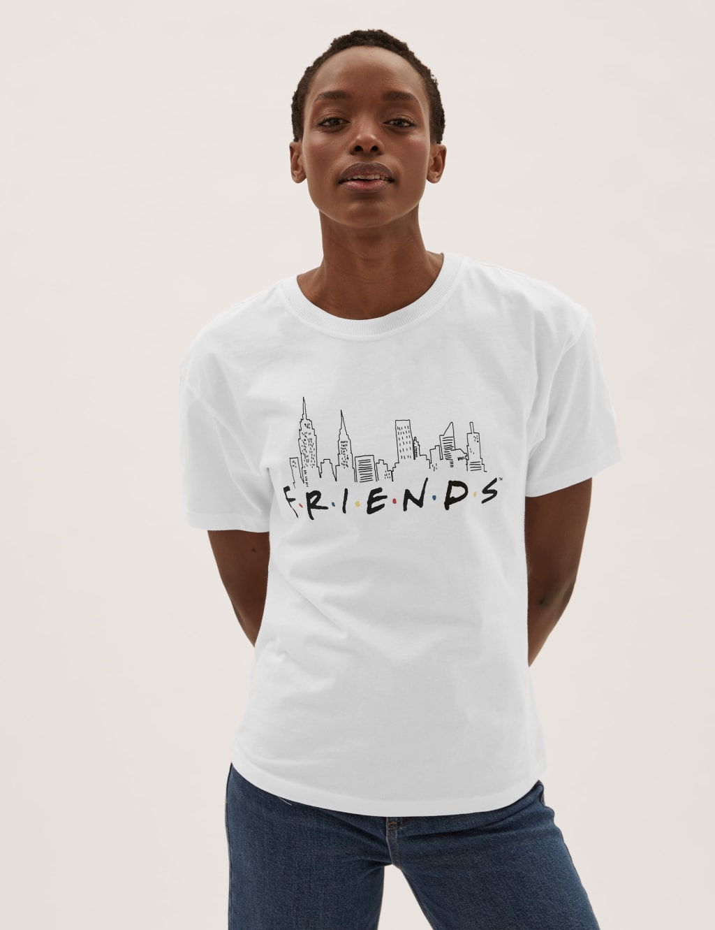 Pure Cotton Friends Slogan T Shirt M S Collection M S