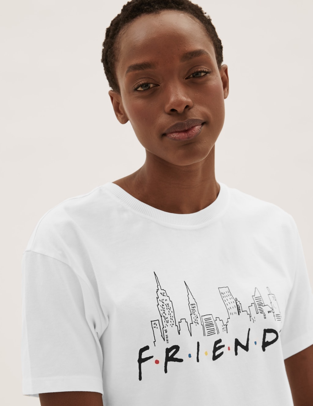 Pure Cotton Friends™ Slogan T-Shirt 5 of 6