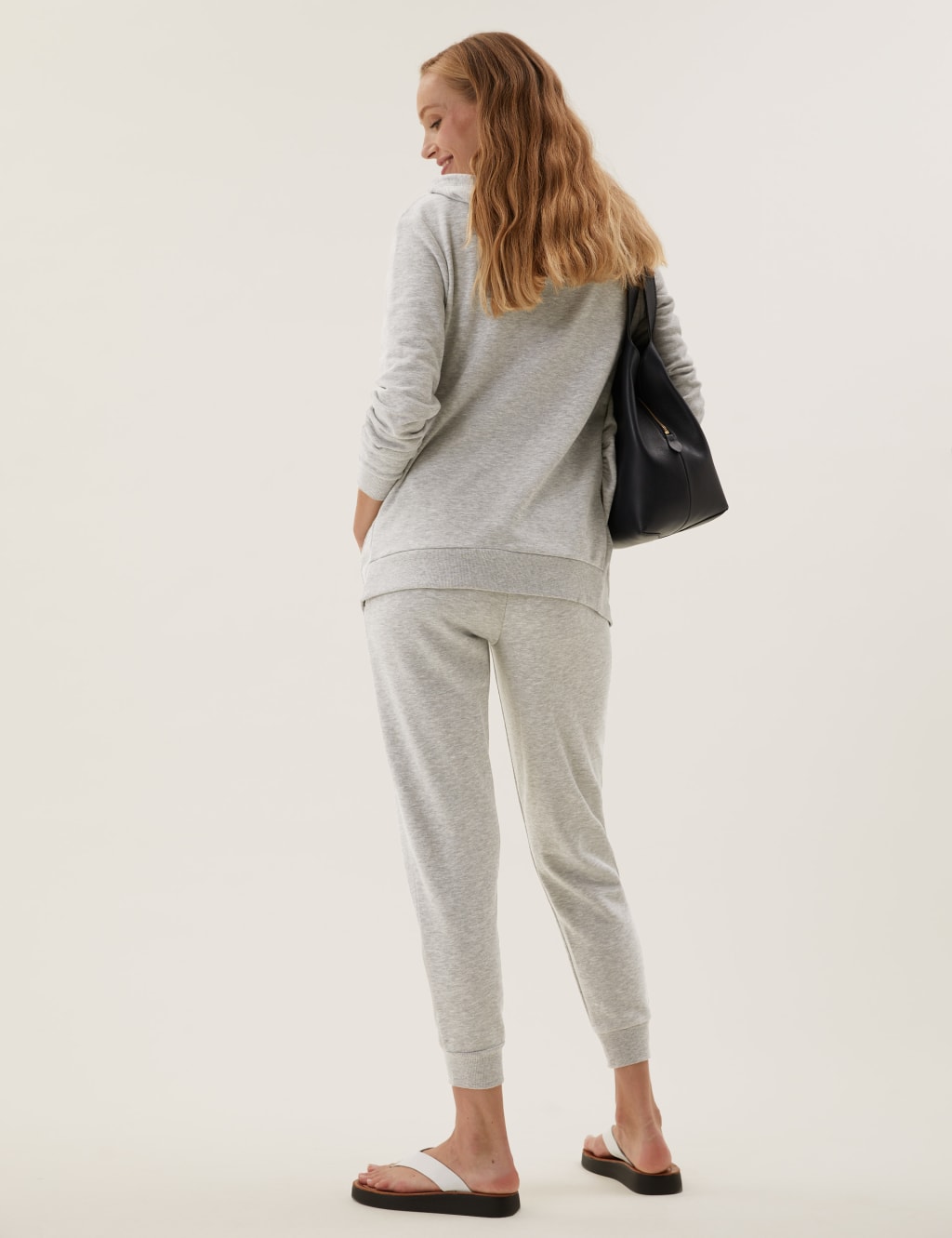 Maternity Cotton Zip Up Longline Hoodie 3 of 5