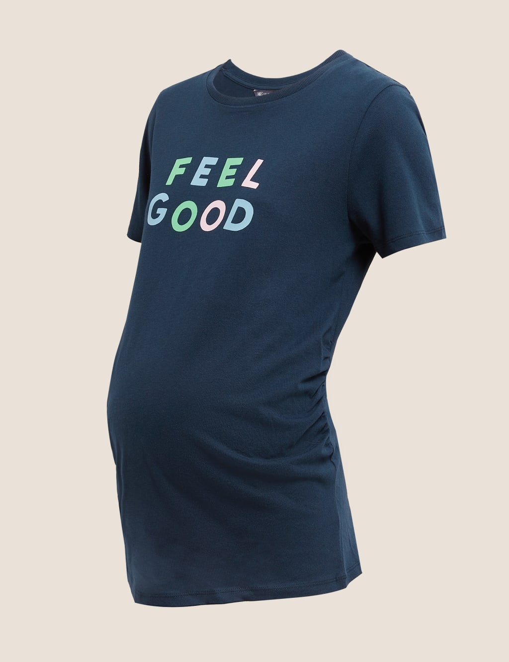 Maternity Pure Cotton Slogan T-Shirt 2 of 5