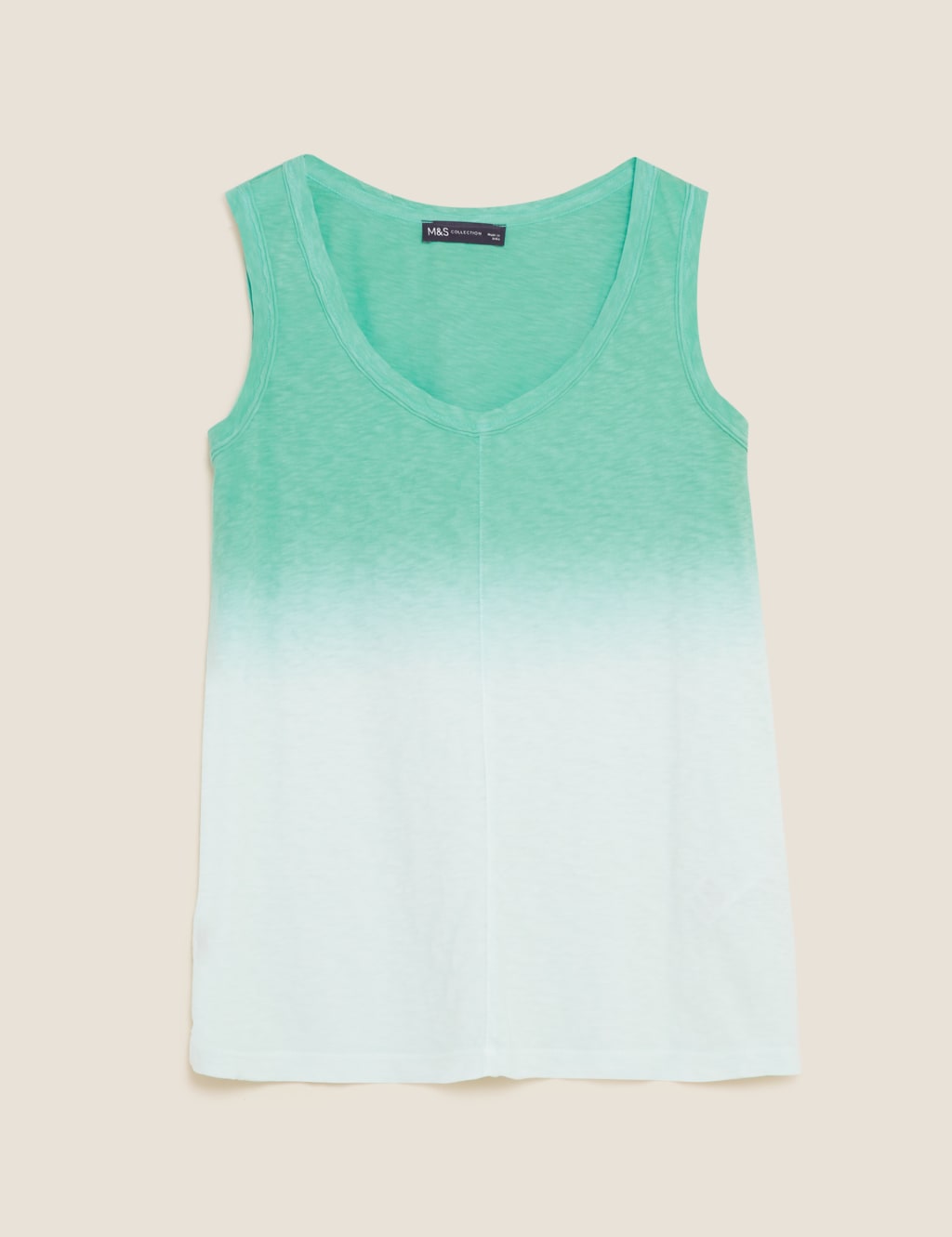 Pure Cotton Tie Dye Longline Vest Top 2 of 5