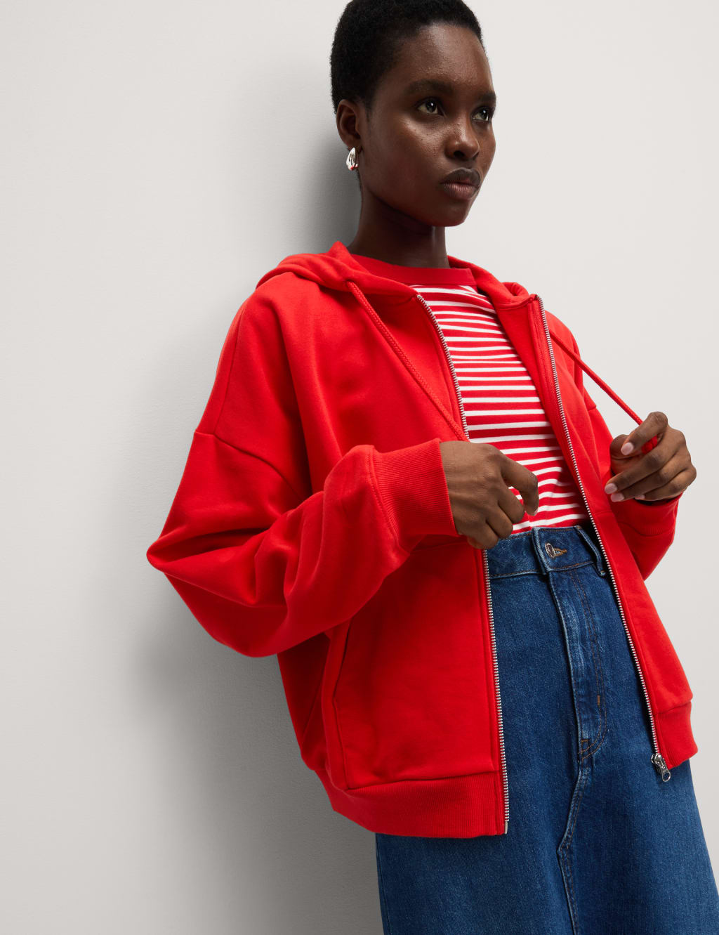 Cotton Rich Zip Up Hoodie 6 of 6