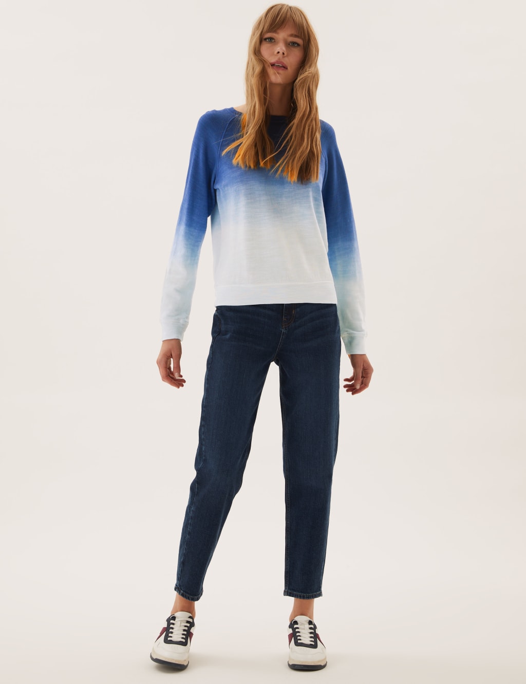 Pure Cotton Tie Dye Long Sleeve Sweatshirt M S Collection M S
