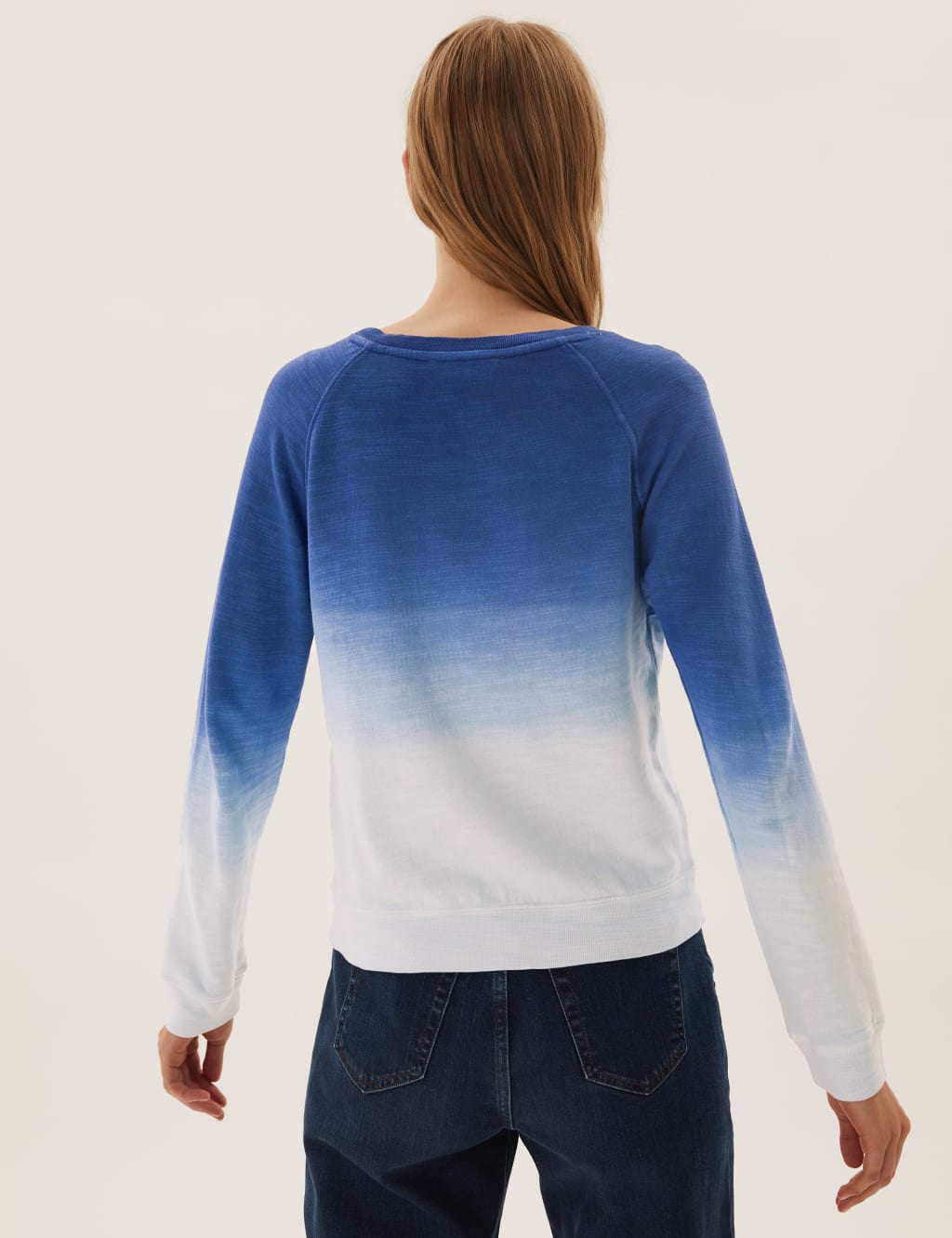 Pure Cotton Tie Dye Long Sleeve Sweatshirt M S Collection M S