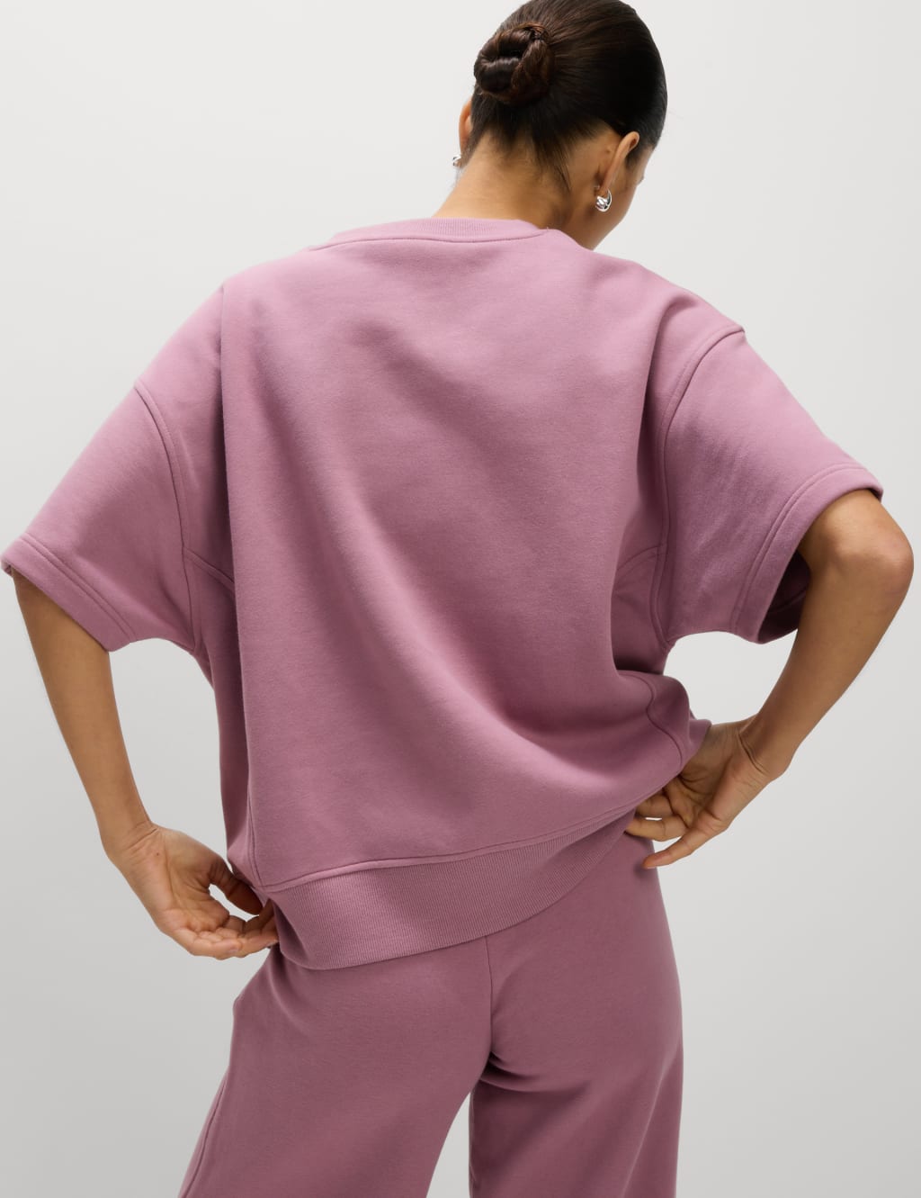 Cotton Rich Crew Neck Cropped Sweatshirt 6 of 6