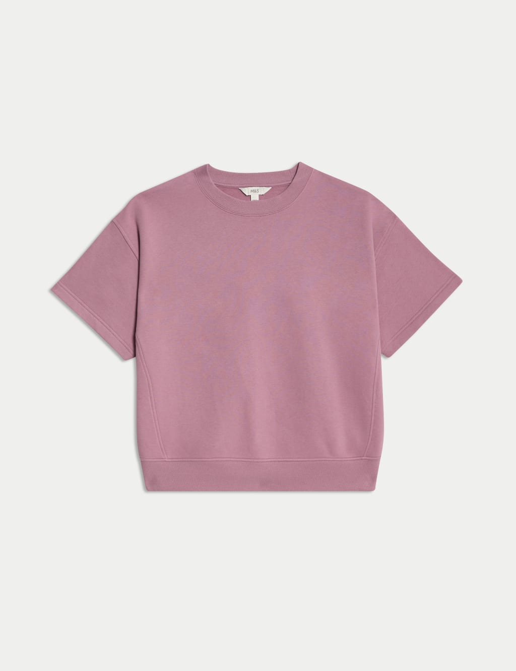 Cotton Rich Crew Neck Cropped Sweatshirt 2 of 6
