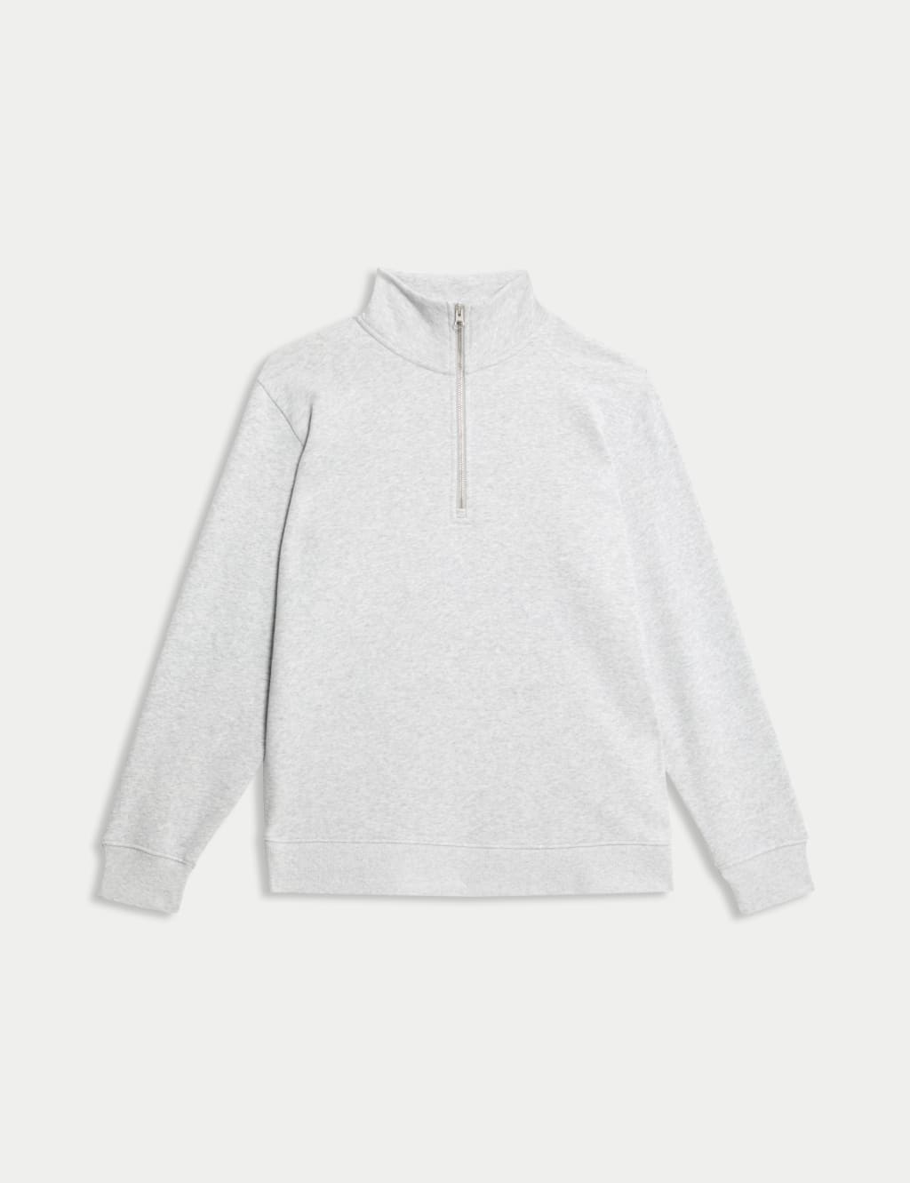 Cotton Rich Half Zip Sweatshirt M S Collection M S