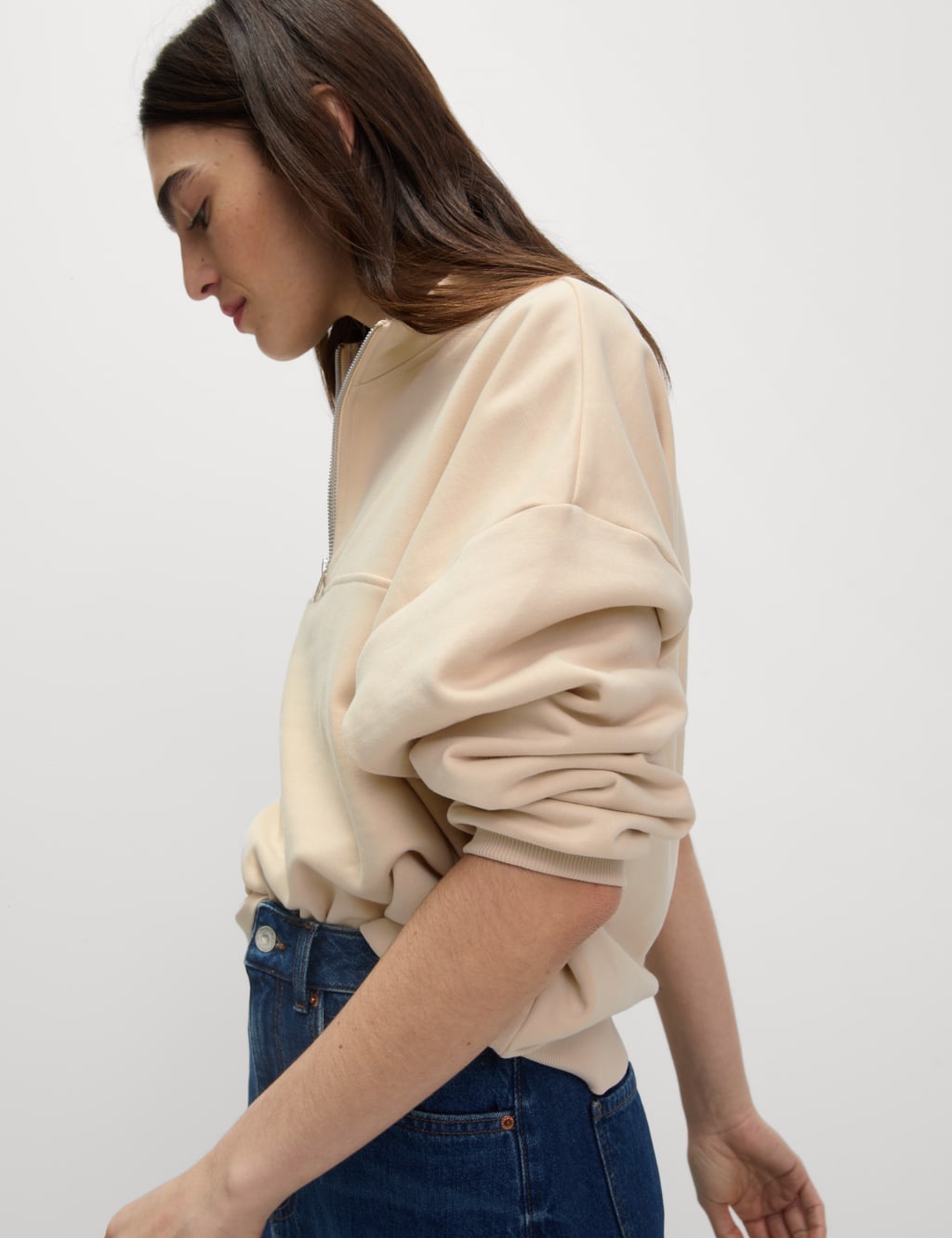 Cotton Rich Half Zip Sweatshirt 6 of 6