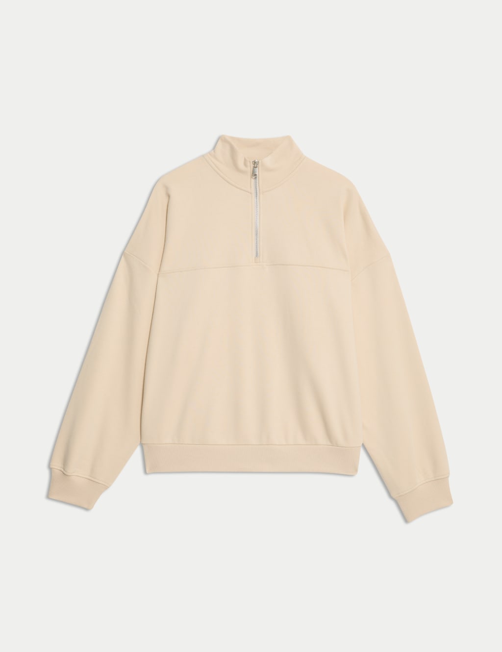 Cotton Rich Half Zip Sweatshirt 2 of 6