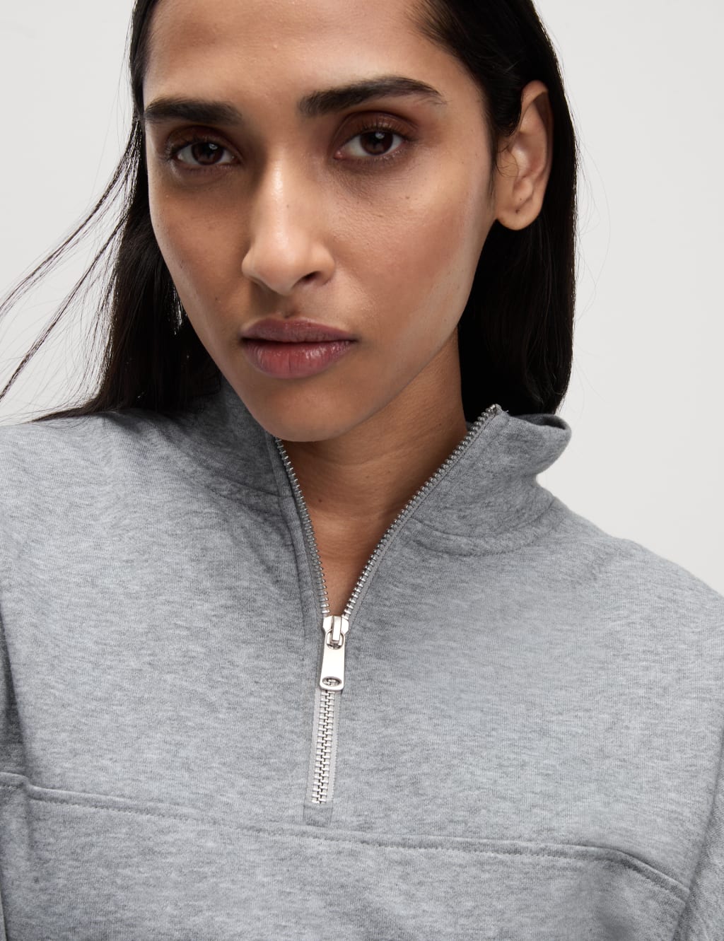 Cotton Rich Half Zip Sweatshirt 5 of 6
