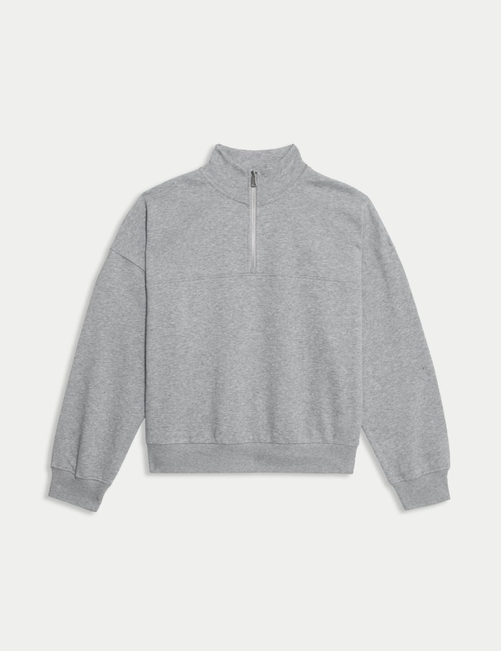 Cotton Rich Half Zip Sweatshirt 2 of 6