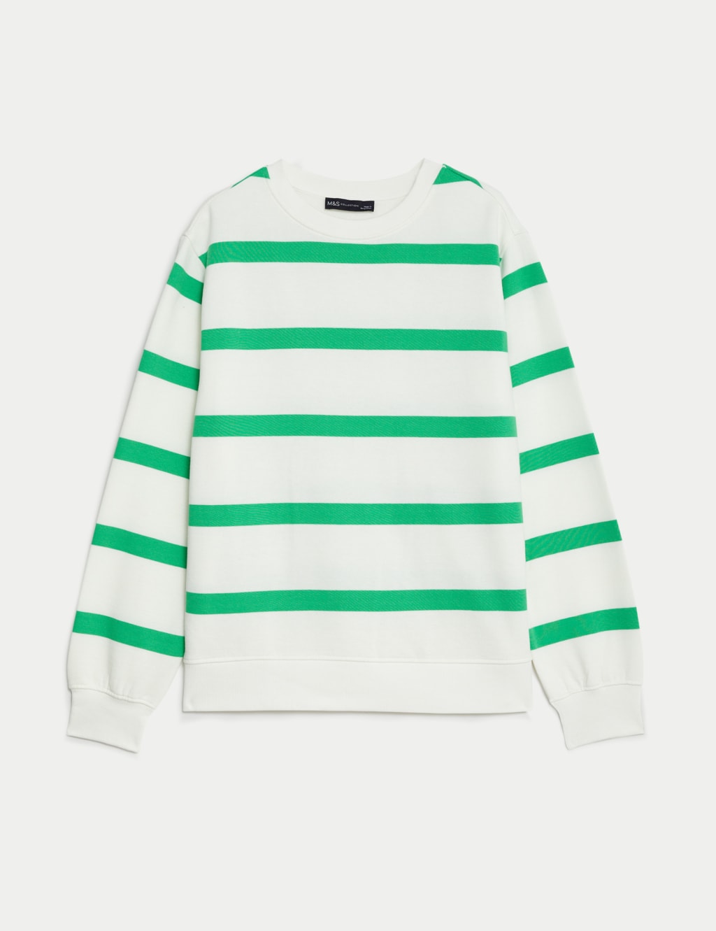 Striped crewneck sweatshirt outlet
