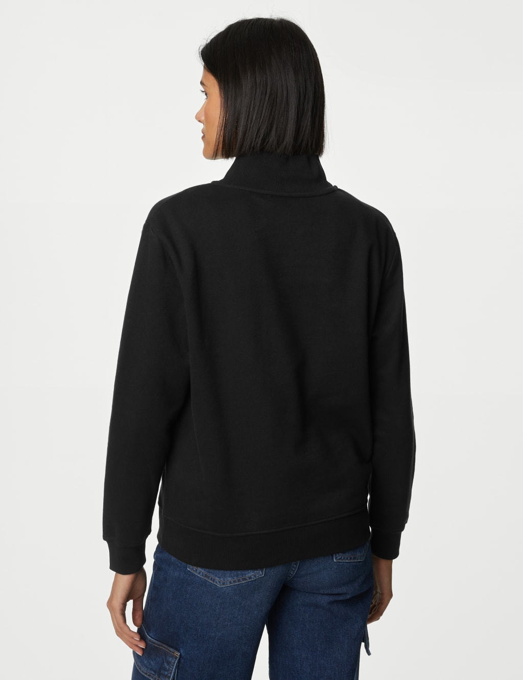 Cotton Rich Half Zip Sweatshirt 5 of 5