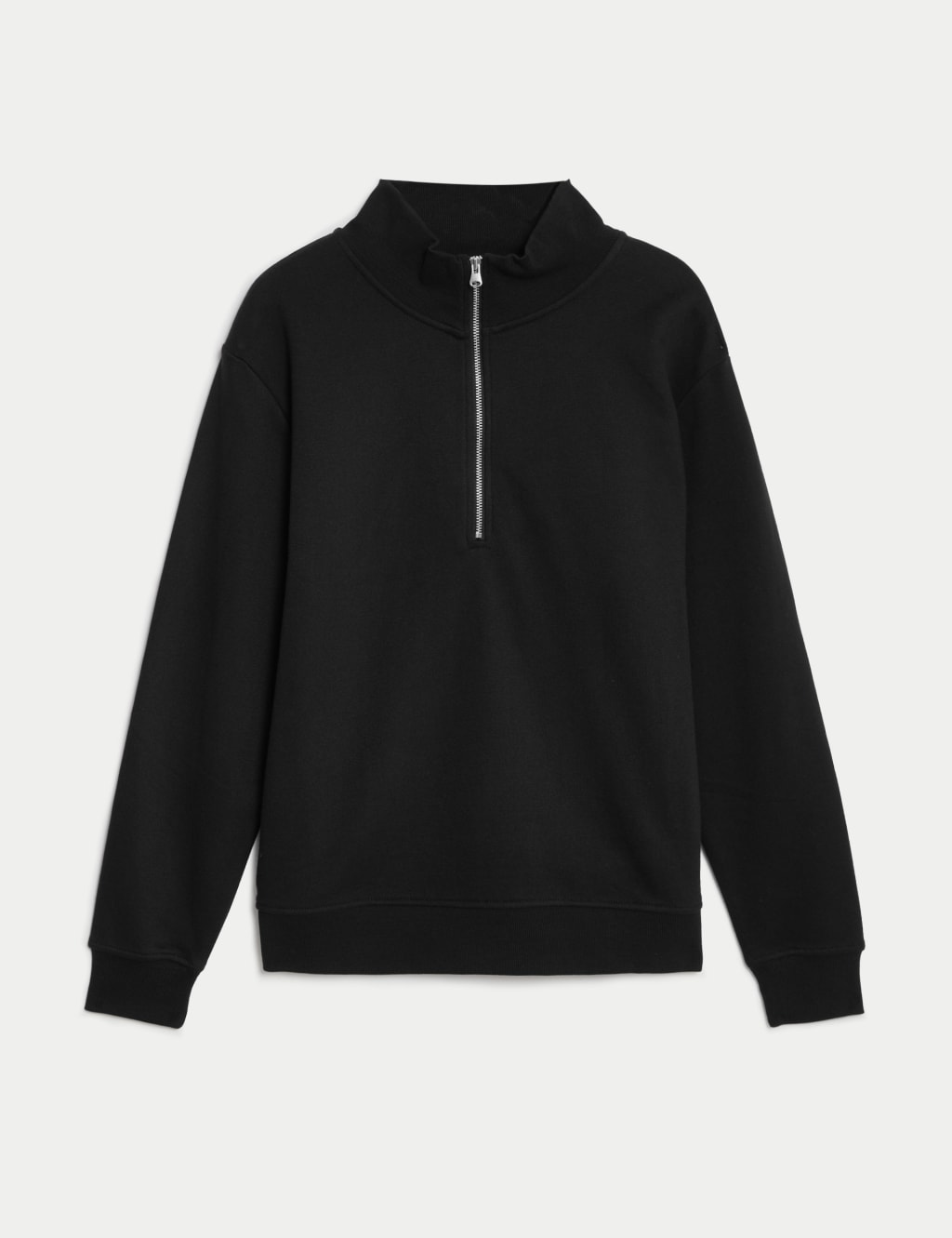 Cotton Rich Half Zip Sweatshirt 2 of 5