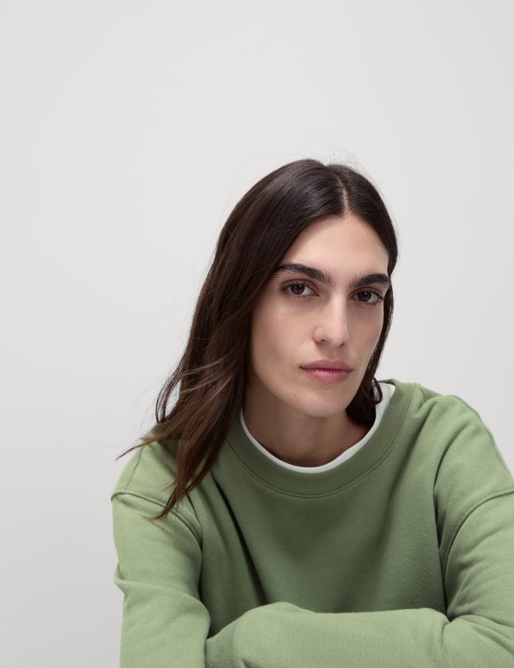 Cotton Rich Crew Neck Longline Sweatshirt 5 of 5