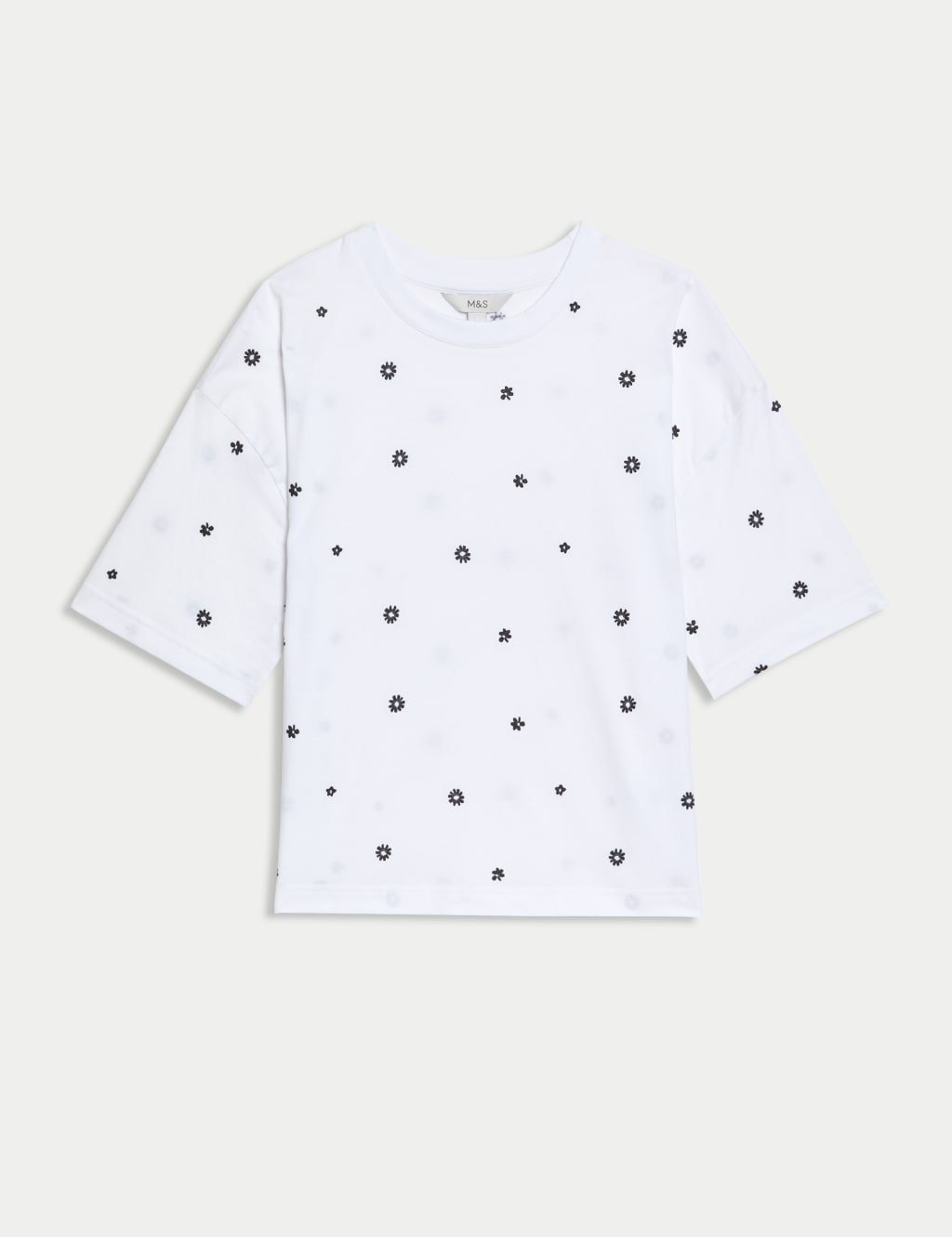 Pure Cotton Floral T-Shirt 2 of 5