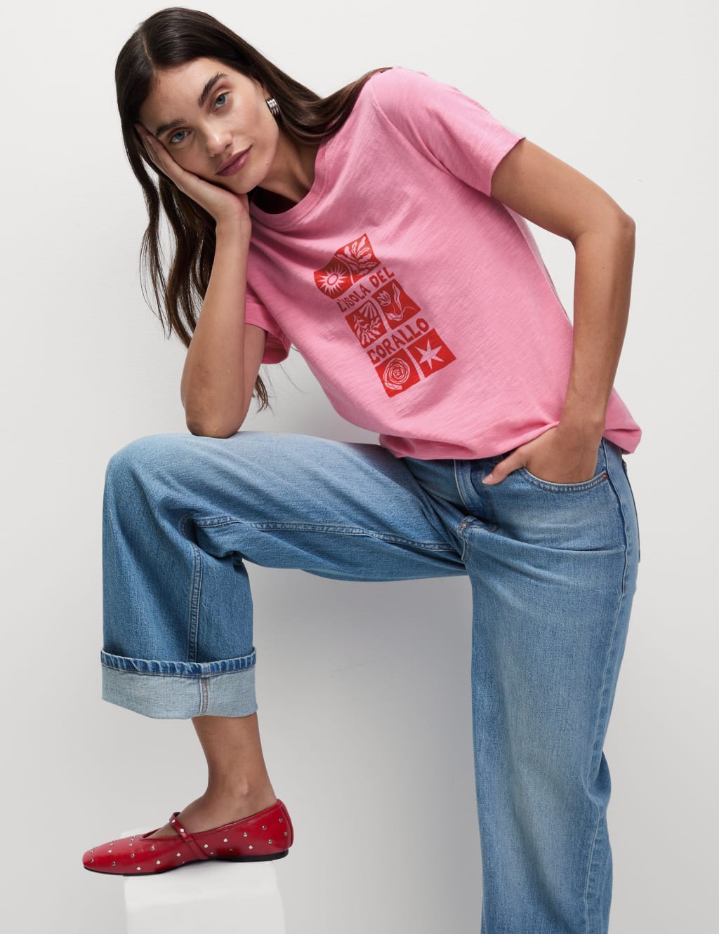 Pure Cotton Printed Graphic T-Shirt 3 of 4