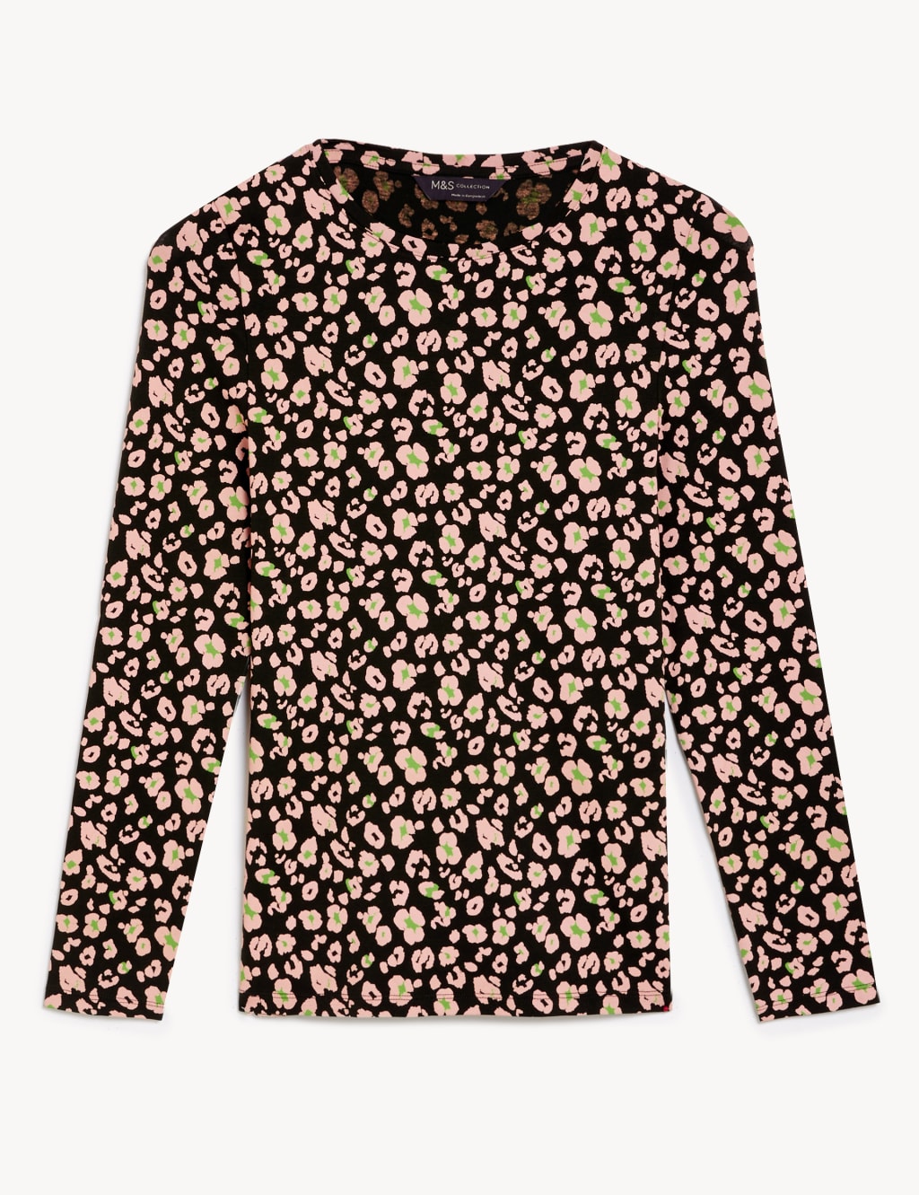 Cotton Rich Printed Slim Fit Top 2 of 5