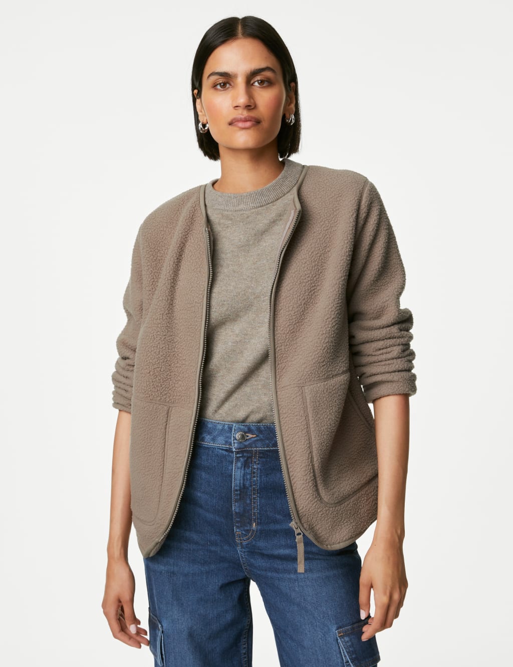Marks and spencer womens fleece tops sale
