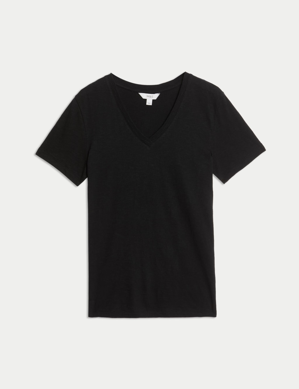 Pure Cotton V-Neck T-Shirt 2 of 5
