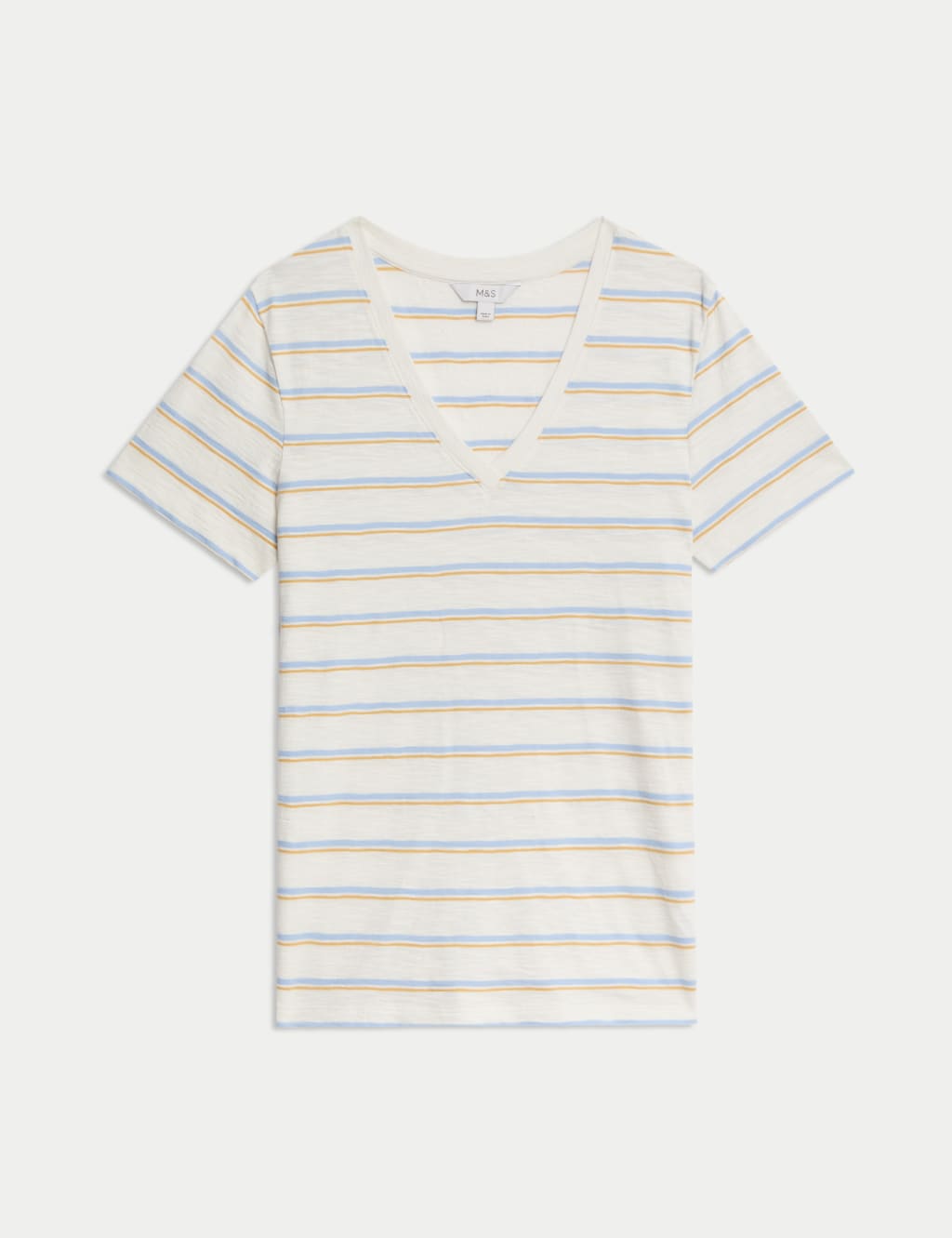 Pure Cotton Slub Everyday Fit V-Neck T-Shirt 2 of 5