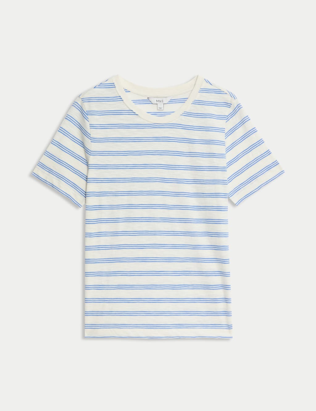 Pure Cotton Striped Regular Fit T-Shirt 2 of 5