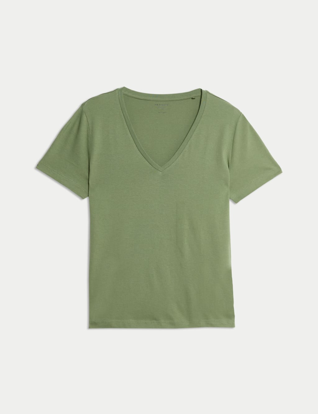 Pure Cotton V-Neck T-Shirt 2 of 4