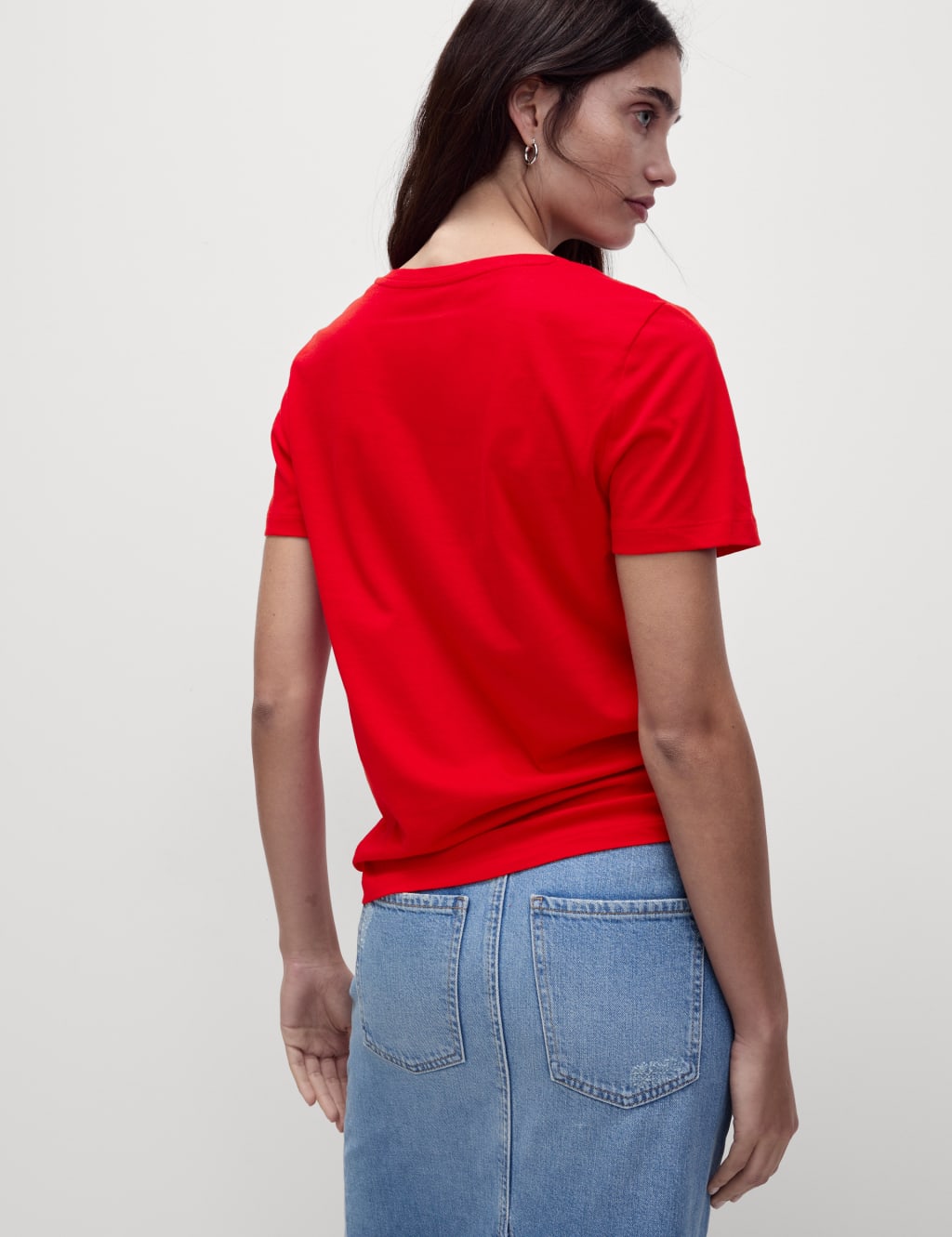 Pure Cotton V-Neck T-Shirt 5 of 5