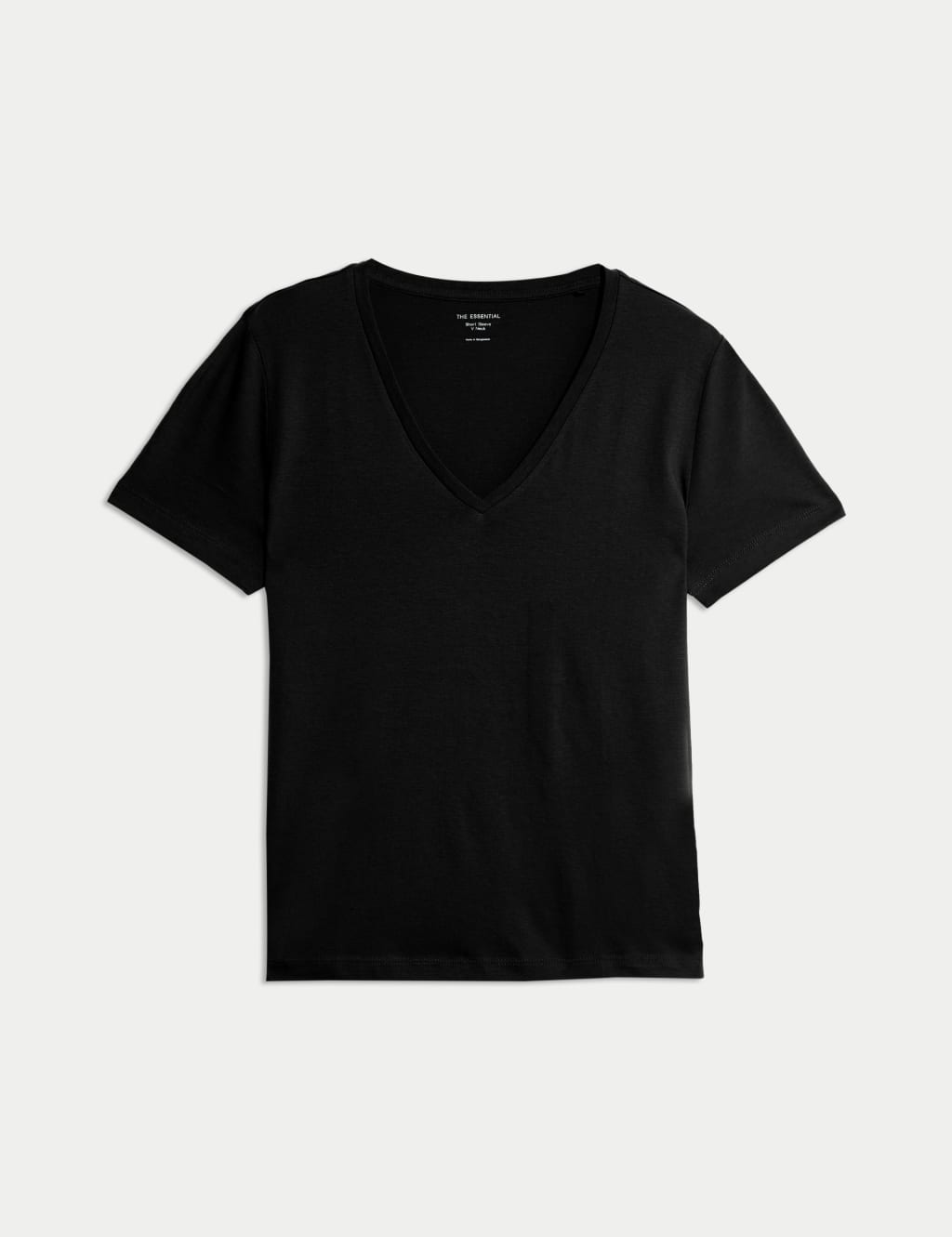 Pure Cotton V-Neck T-Shirt 2 of 5