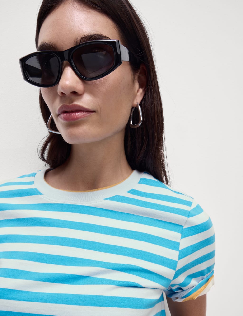 Pure Cotton Striped Everyday Fit T-Shirt 3 of 4