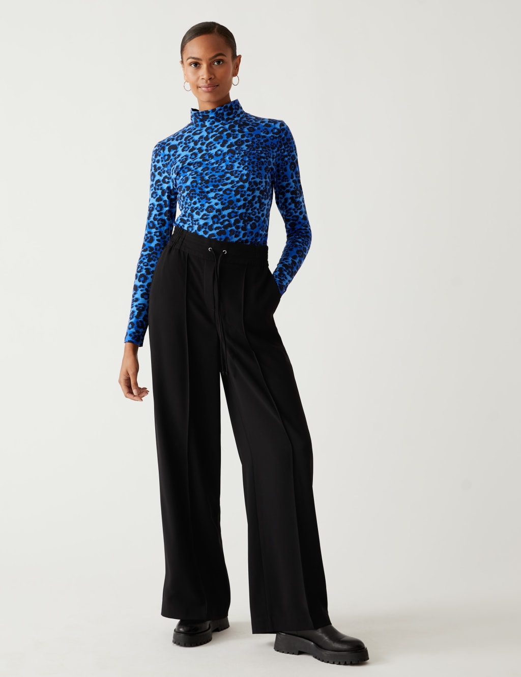 Cotton Rich Printed Slim Fit Top 4 of 5