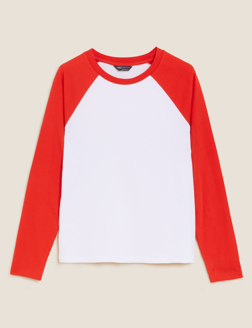 Pure Cotton Crew Neck Long Sleeve T-Shirt 2 of 4