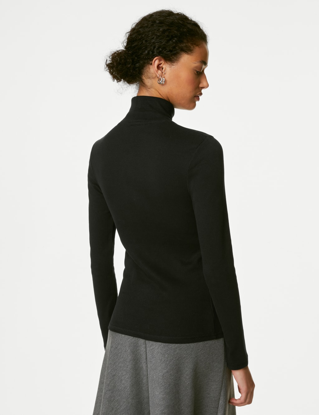 Marks and spencer roll neck top on sale