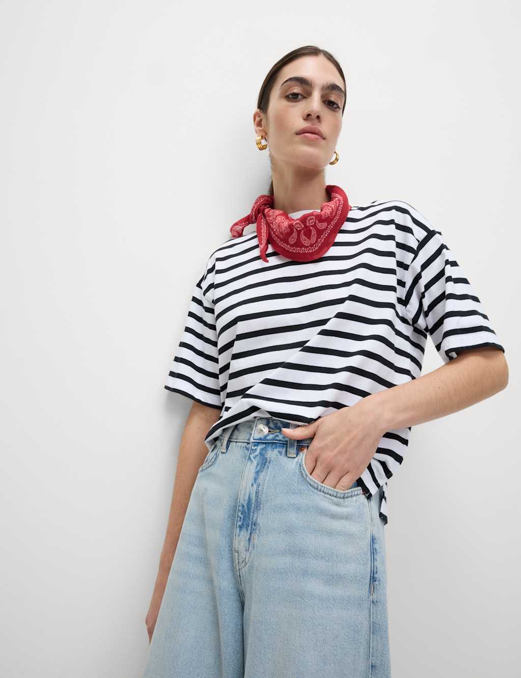 Pure Cotton Striped T-Shirt 3 of 5