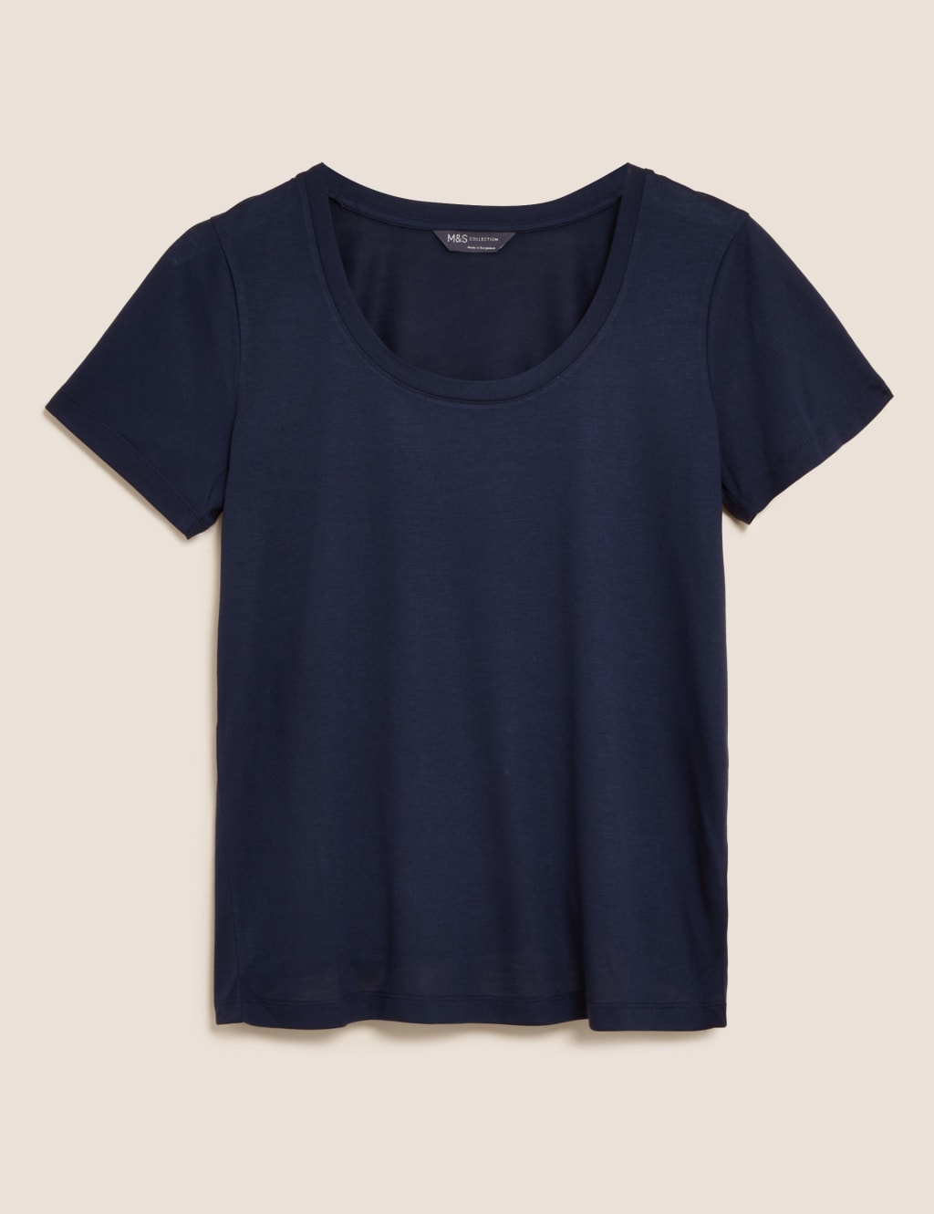 Scoop Neck Relaxed Short Sleeve T-Shirt 2 of 5